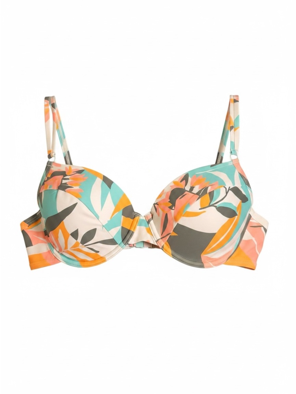 Sunseeker Australia Tropical Print Underwire Bikini Top 38C NWT